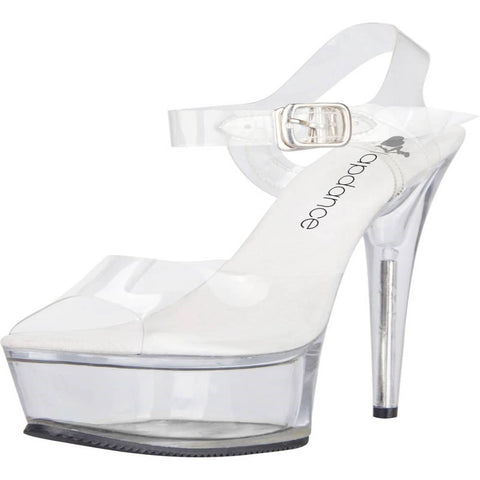 Lapdance Clear Platform Sandal With Quick Release Strap 6 inches Heel - Fancy Dress Ups