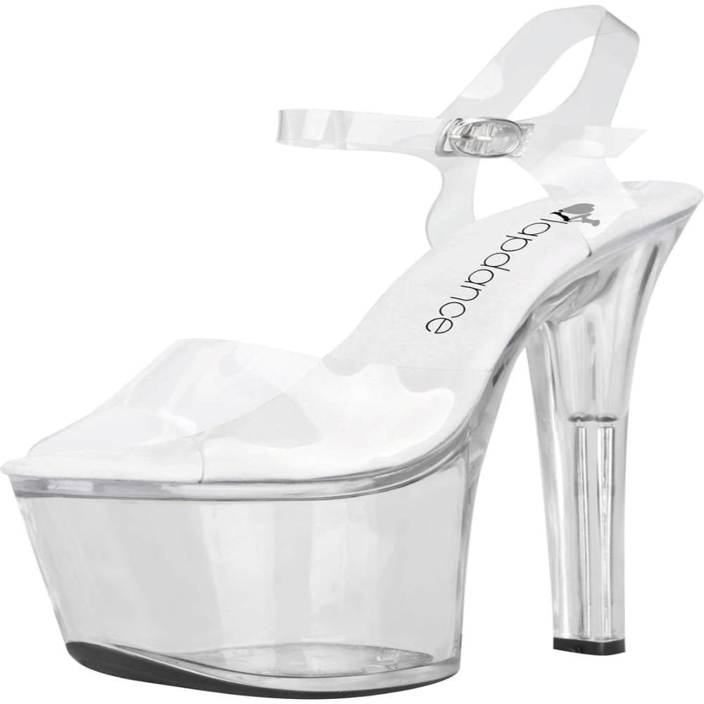 Lapdance Clear Platform Sandal With Quick Release Strap 7 inches Heel - - Fancy Dress Ups