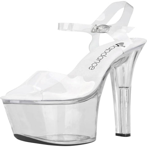 Lapdance Clear Platform Sandal With Quick Release Strap 7 inches Heel - Fancy Dress Ups