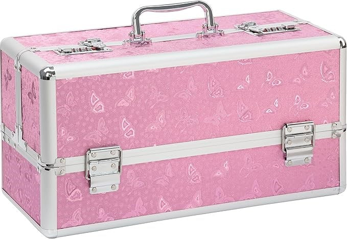 BMS Factory Lockable Large Vibrator Case Pink - - Vibrator Accessories