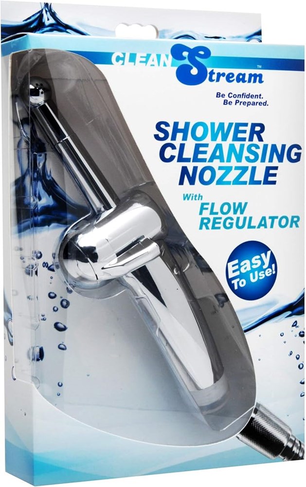 CleanStream Shower Cleansing Nozzle with Flow Regulator - - Enemas and Douches