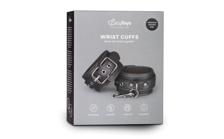 Easy Toys Fetish Collection Bondage Handcuffs Black - - Cuffs And Restraints