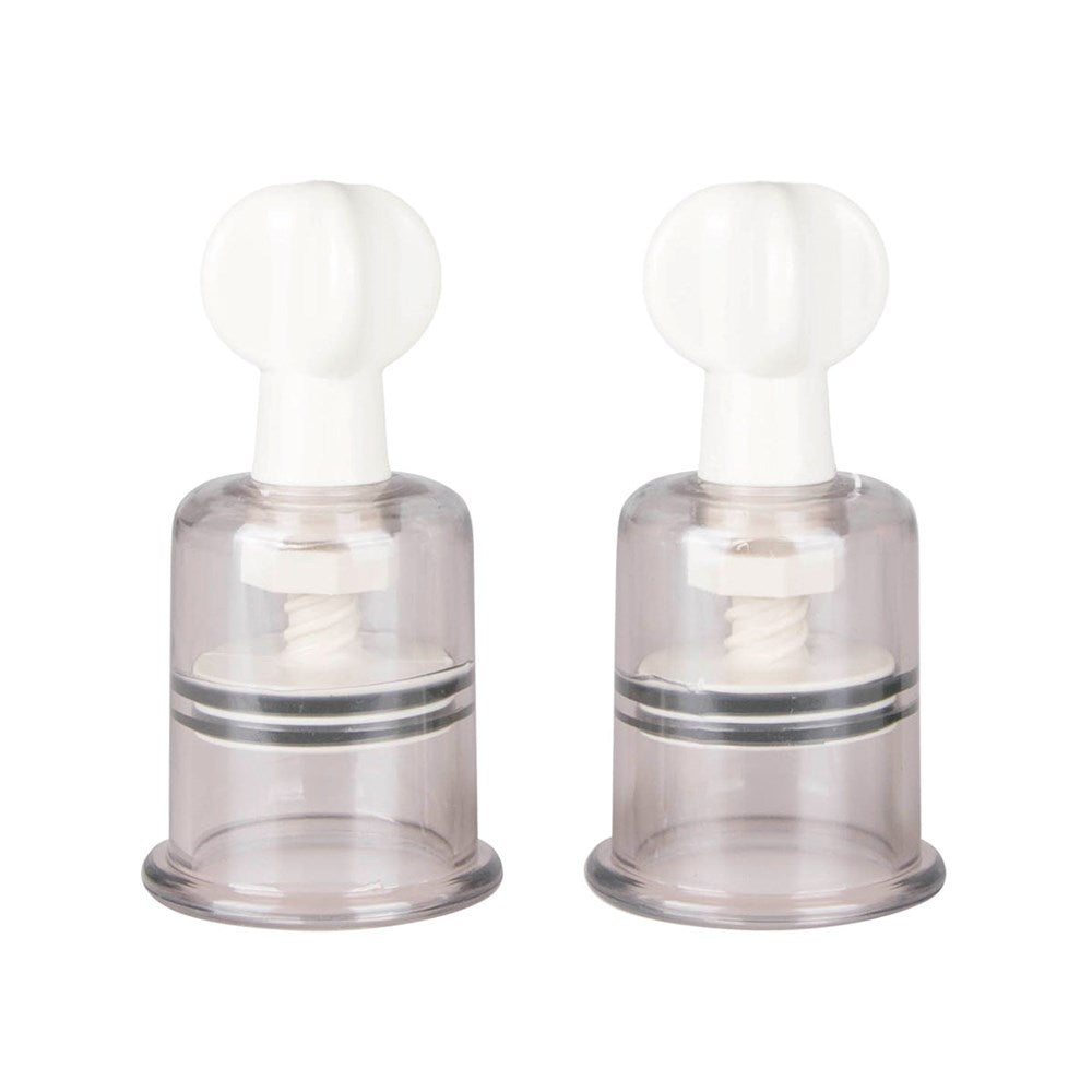 Easy Toys Fetish Collection Nipple and Clit Suckers Large 2 Piece - - Nipple and Clit Clamps