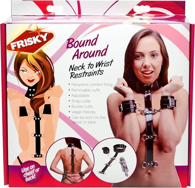 Frisky Bound Around Neck to Wrist Restraints - - Cuffs And Restraints