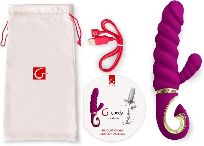 Gvibe Gcandy Rabbit Vibrator Raspberry - - Rabbit Vibrators