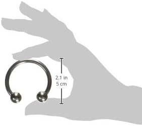 Master Series Pressure Point Beaded Stainless Steel Glans Ring - - Steel Cock Rings