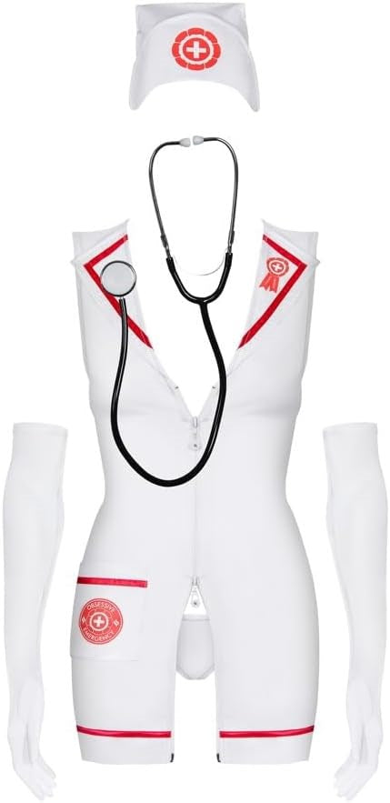 Obsessive Emergency Womens Dress And Stethoscope - - Fancy Dress Ups