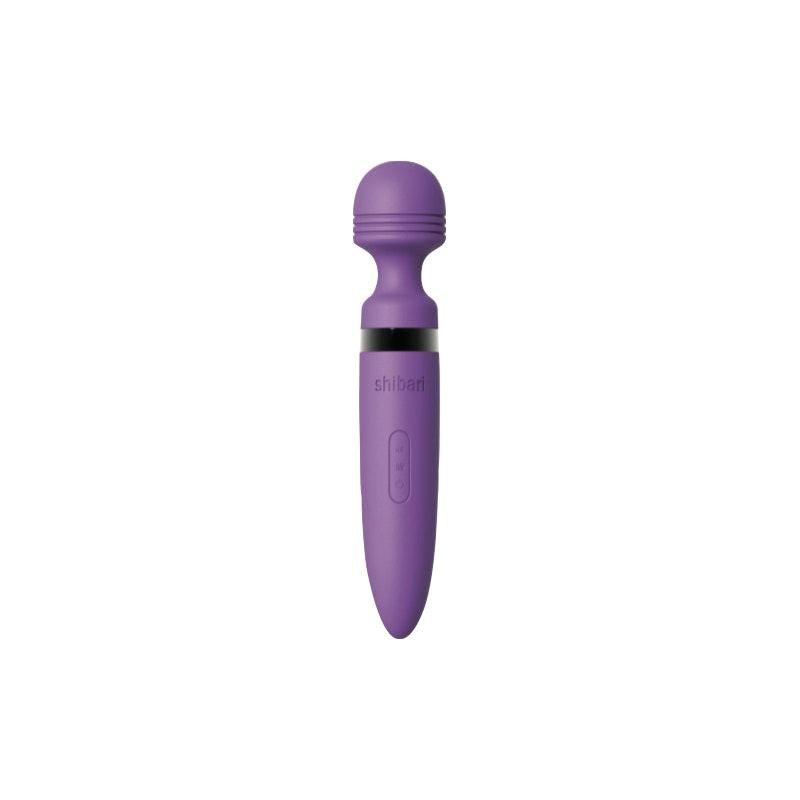 Shibari Deluxe Mega Wireless 28X Body Wand Massager Purple - - Body Wands