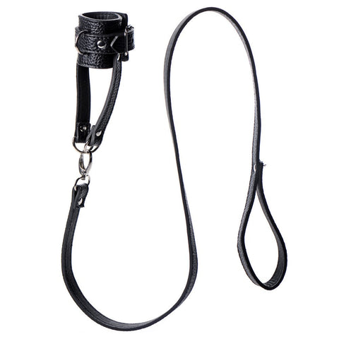 Strict Adjustable Ball Stretcher With Leash - Ball and Cock Toys