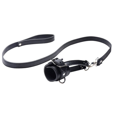 Strict Adjustable Ball Stretcher With Leash - Ball and Cock Toys