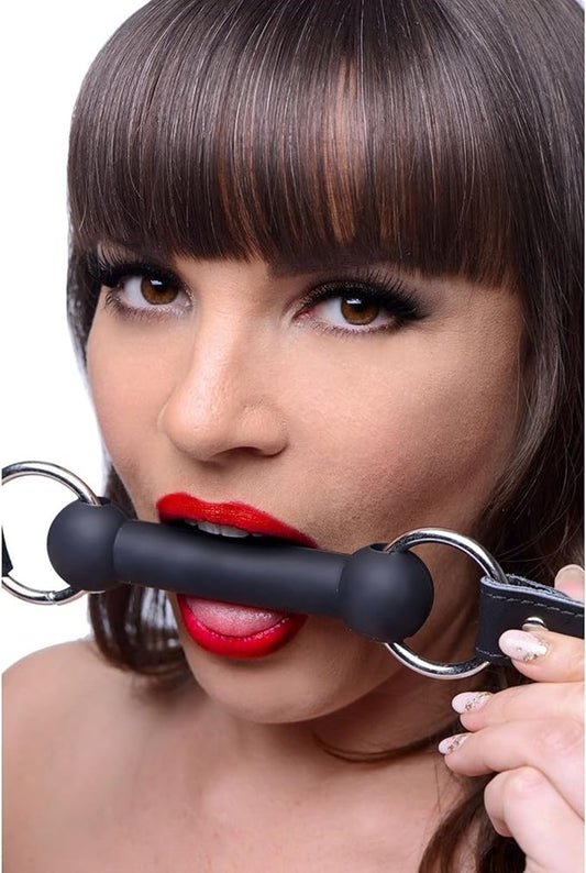 Strict Bondage Play Silicone Bit Gag - Bondage Gags and Bits