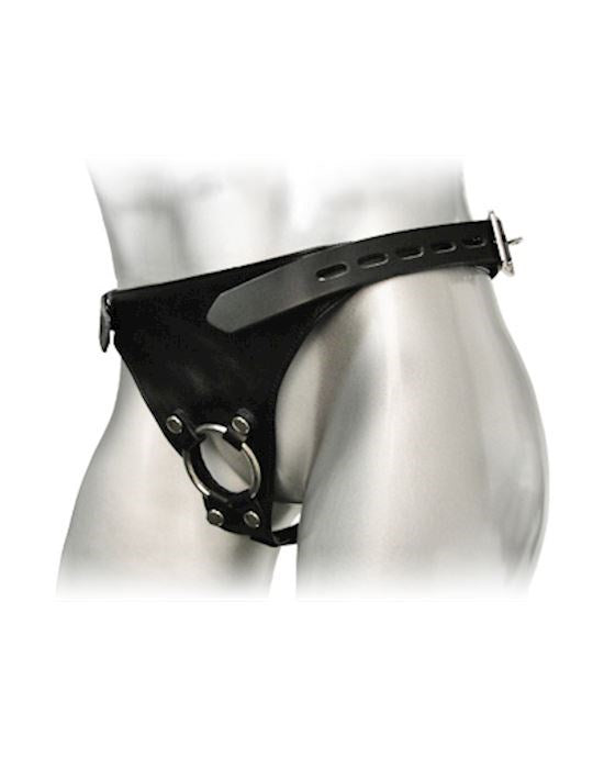 Strict Male Chastity Harness - - Male Chastity