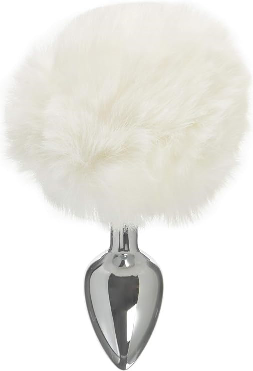 Tailz Seme Flexible White Bunny Tail Anal Plug - - Butt Plugs