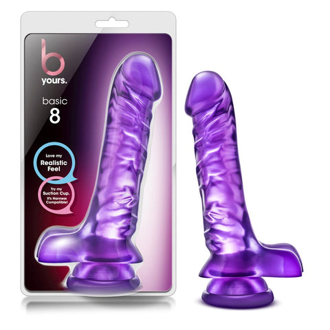 B Yours Basic 8 Realistic Suction Cup Dildo - Realistic Dildos