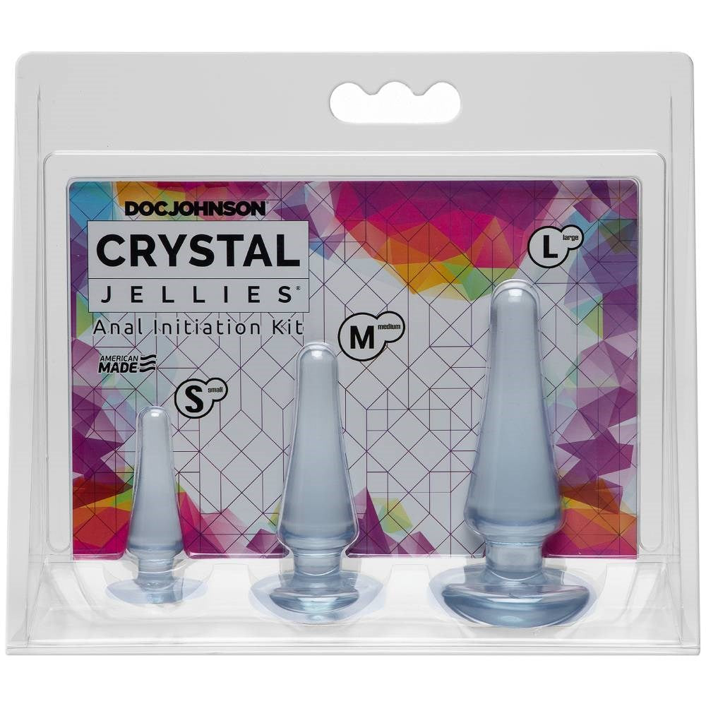 Crystal Jellies Anal Initiation Butt Plug Kit - - Butt Plugs