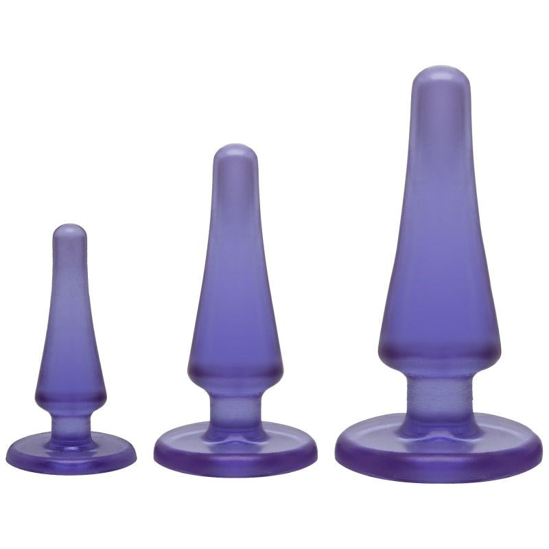 Crystal Jellies Anal Initiation Butt Plug Kit - - Butt Plugs