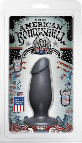 American Bombshell Fat Man Anal Plug Gun Metal - Butt Plugs