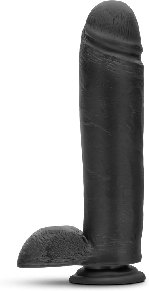 Au Naturel Bold Huge Suction Cup Realistic Dildo Black 10.5 Inch - - Realistic Dildos