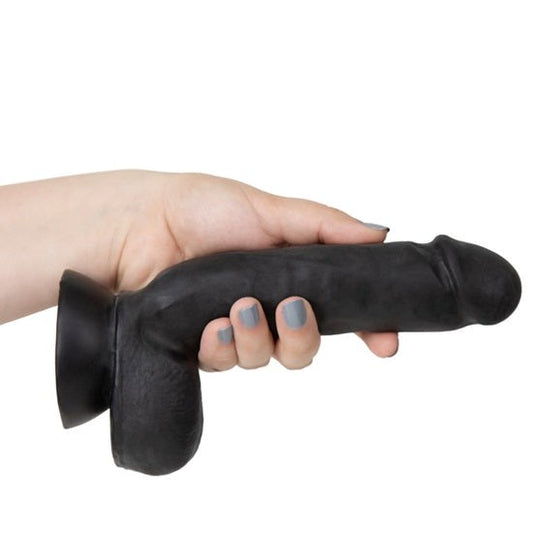 Au Naturel Bold Pound Realistic Dildo Black 8.5 Inch - Realistic Dildos