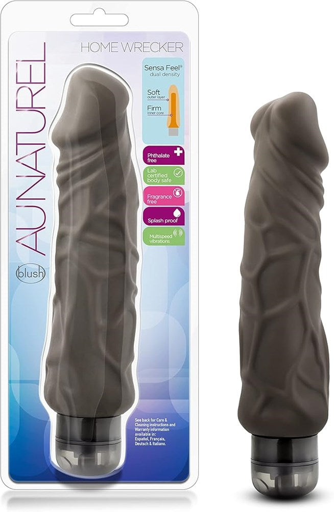 Au Naturel Home Wrecker Vibrating Dildo - - Vibrating Dildos