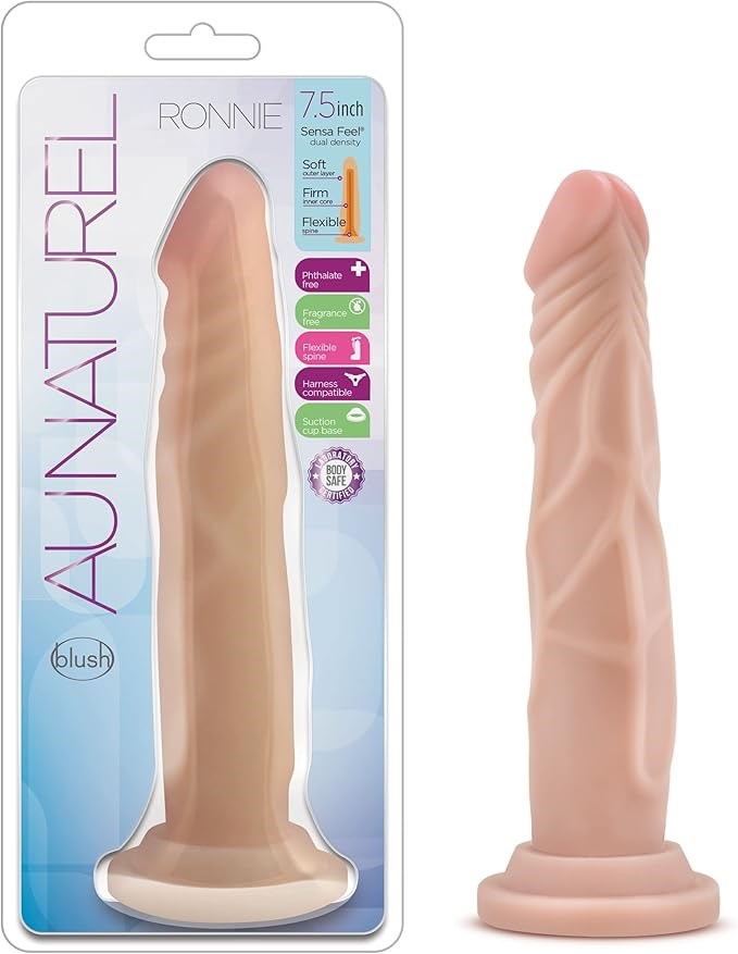 Au Naturel Ronnie Non Vibrating Realistic Dildo - - Realistic Dildos