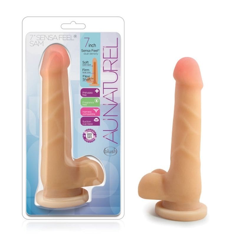 Au Naturel Sam Realistic Dong 7 Inch - - Realistic Dildos