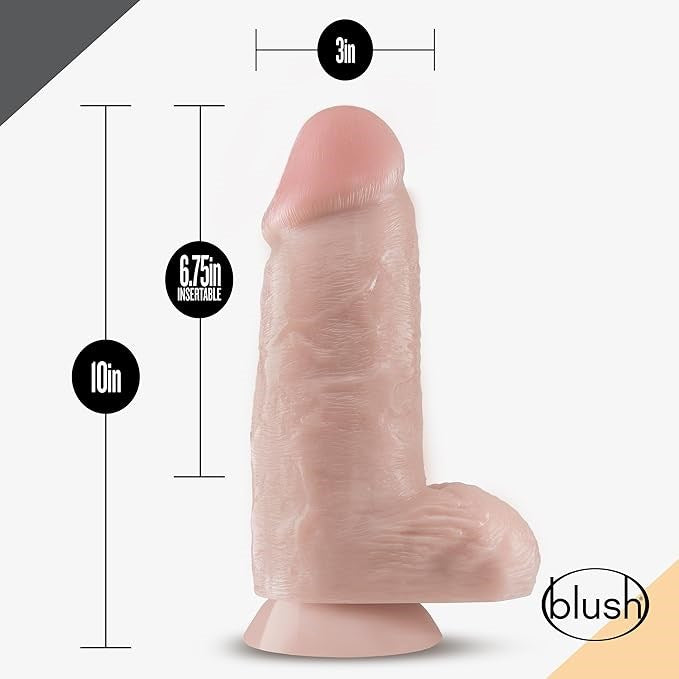 Dr Skin Dr Chubbs LIfelike Texture Realistic Cock Vanilla - - Realistic Dildos