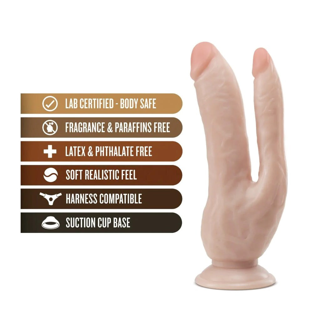 Dr. Skin Double Penetration Realistic Cock 8 Inch - - Realistic Dildos