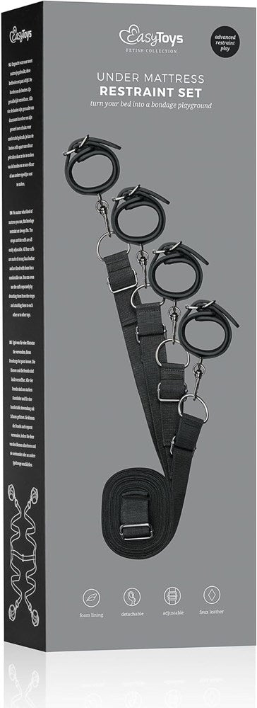 Fetish Collection Under Mattress Restraint Set - - Cuffs And Restraints