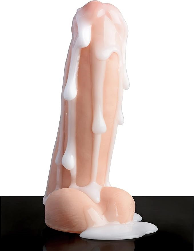 Loadz 8 inch Realistic Squirting Dildo with Syringe - - Realistic Dildos