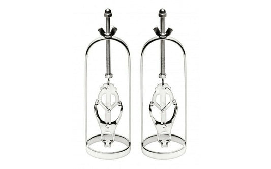 Master Series Stainless Steel Clover Clamp Nipple Stretcher - Nipple and Clit Clamps