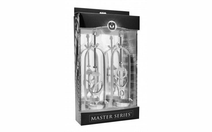 Master Series Stainless Steel Clover Clamp Nipple Stretcher - - Nipple and Clit Clamps