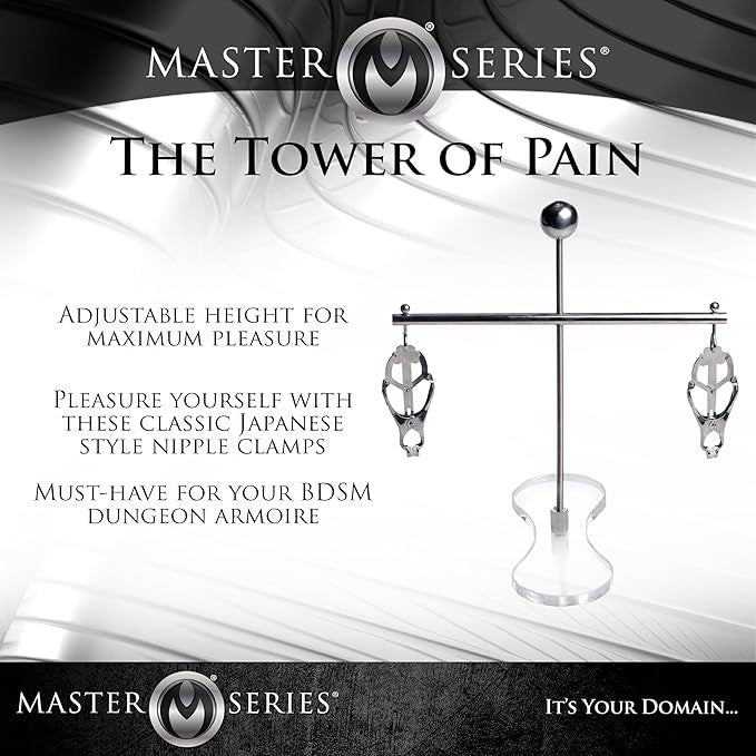 Master Series The Tower of Pain Nipple Clamps - - Nipple and Clit Clamps