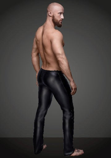 Noir Handmade Mens Sexy Pants With Hot Details - - His Fetish