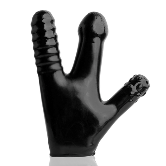 Oxballs Claw Glove Squishy Soft Dildo Black - Realistic Dildos