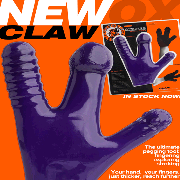 Oxballs Claw Glove Squishy Soft Dildo Black - - Realistic Dildos