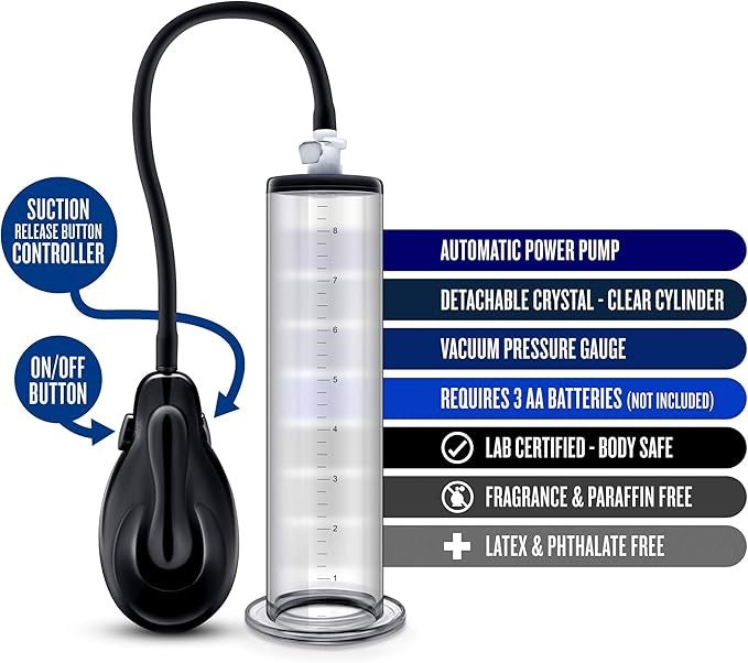 Performance VX9 Auto Penis Pump Clear - - Penis Pumps And Stretchers