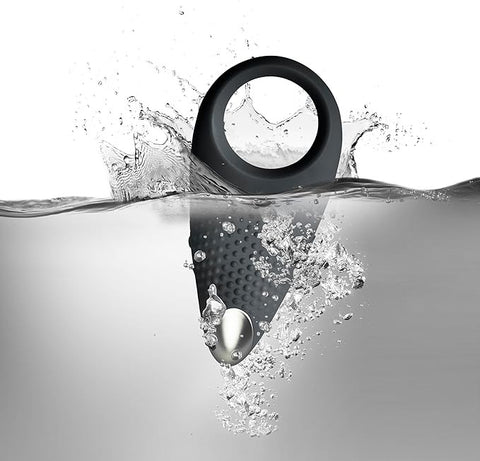Rocks Off Empower Vibrating Cock Ring Black - Vibrating Cock Rings