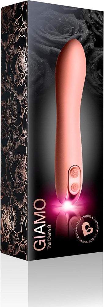 Rocks Off Giamo USB Rechargeable G Spot Vibrator Baby Pink - - G-Spot Vibrators