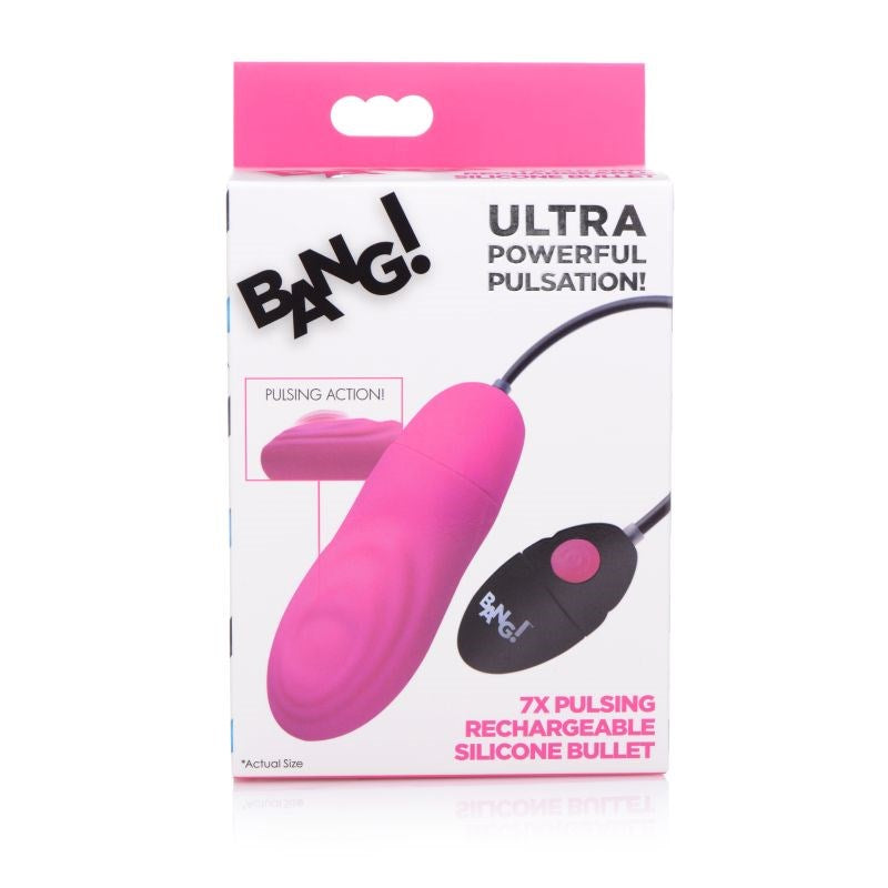 Bang 7X Pulsing Rechargeable Vibrating Bullet Vibrator - - Bullet Vibrators