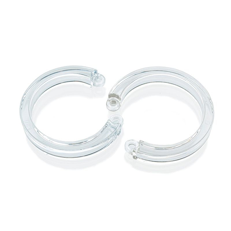 CB-X Mens Cock Cage U Ring 2 Piece L/XL - - Male Chastity