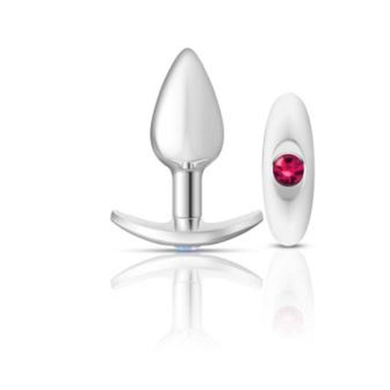 Cheeky Charms Silver Anchor Butt Plug With Jewel Kit - - Butt Plugs