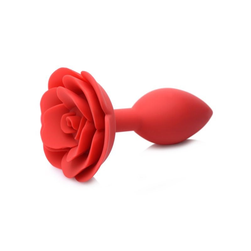 Master Series Booty Bloom Silicone Rose Anal Plug Red - - Butt Plugs