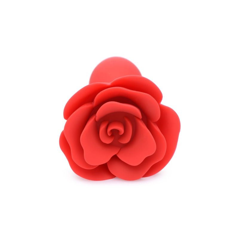 Master Series Booty Bloom Silicone Rose Anal Plug Red - - Butt Plugs