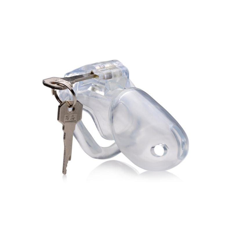 Master Series Clear Captor Male Chastity Cage - - Male Chastity