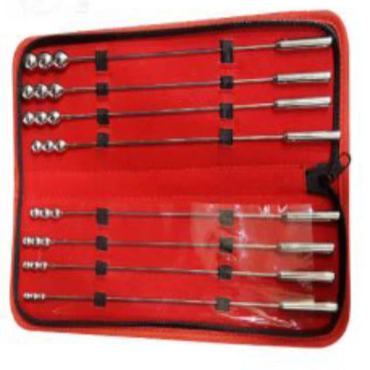 BDStyle 8 Pieces Bougie Pins With Shaft Urethral Sounding Set - Urethral Sounds