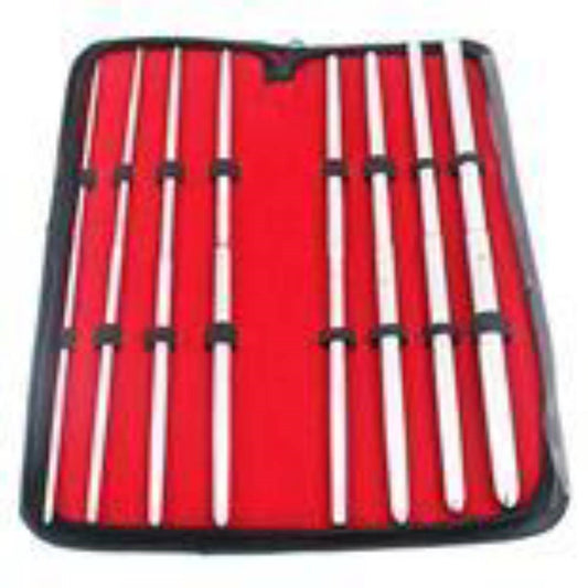 BDSTyle Pratt 8 Pieces Double Ended Urethral Dilator Set - Urethral Sounds