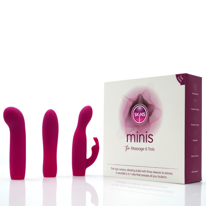 Creative Conceptions Skins Minis Massage A Trois Sex Toy Set - - Sex Kits