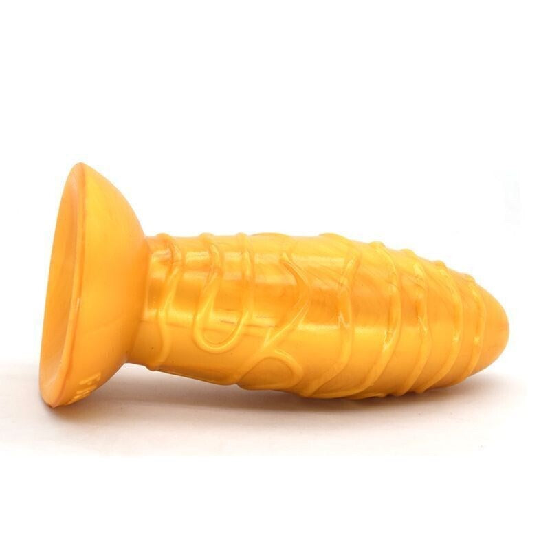 Faak Dome Silicone Anal Plug Gold - - Butt Plugs