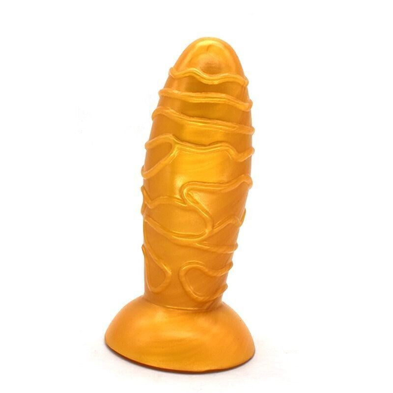 Faak Dome Silicone Anal Plug Gold - - Butt Plugs